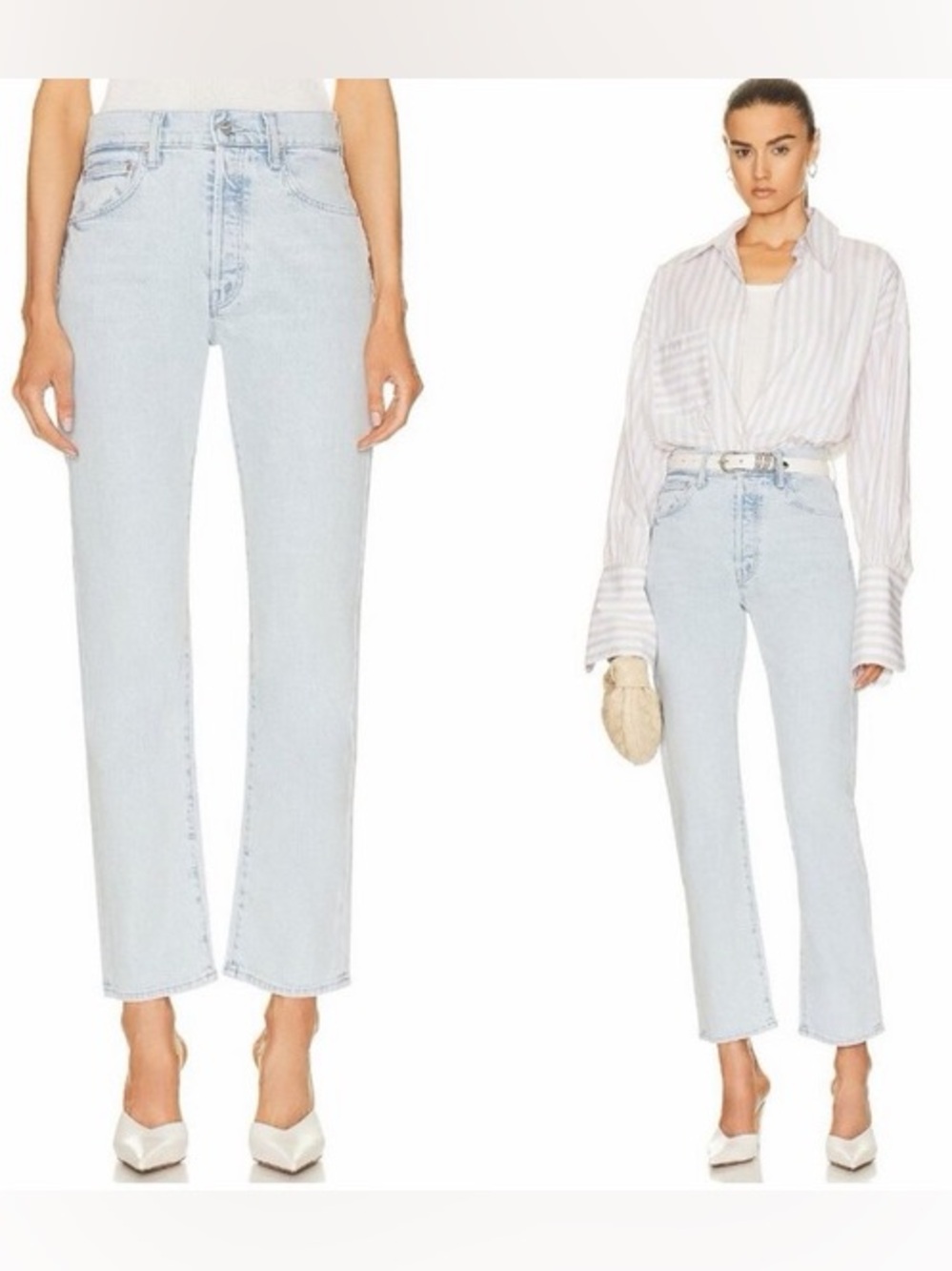 NWT! Mother Superior High waisted Hiker Hover straight leg jeans sz 31